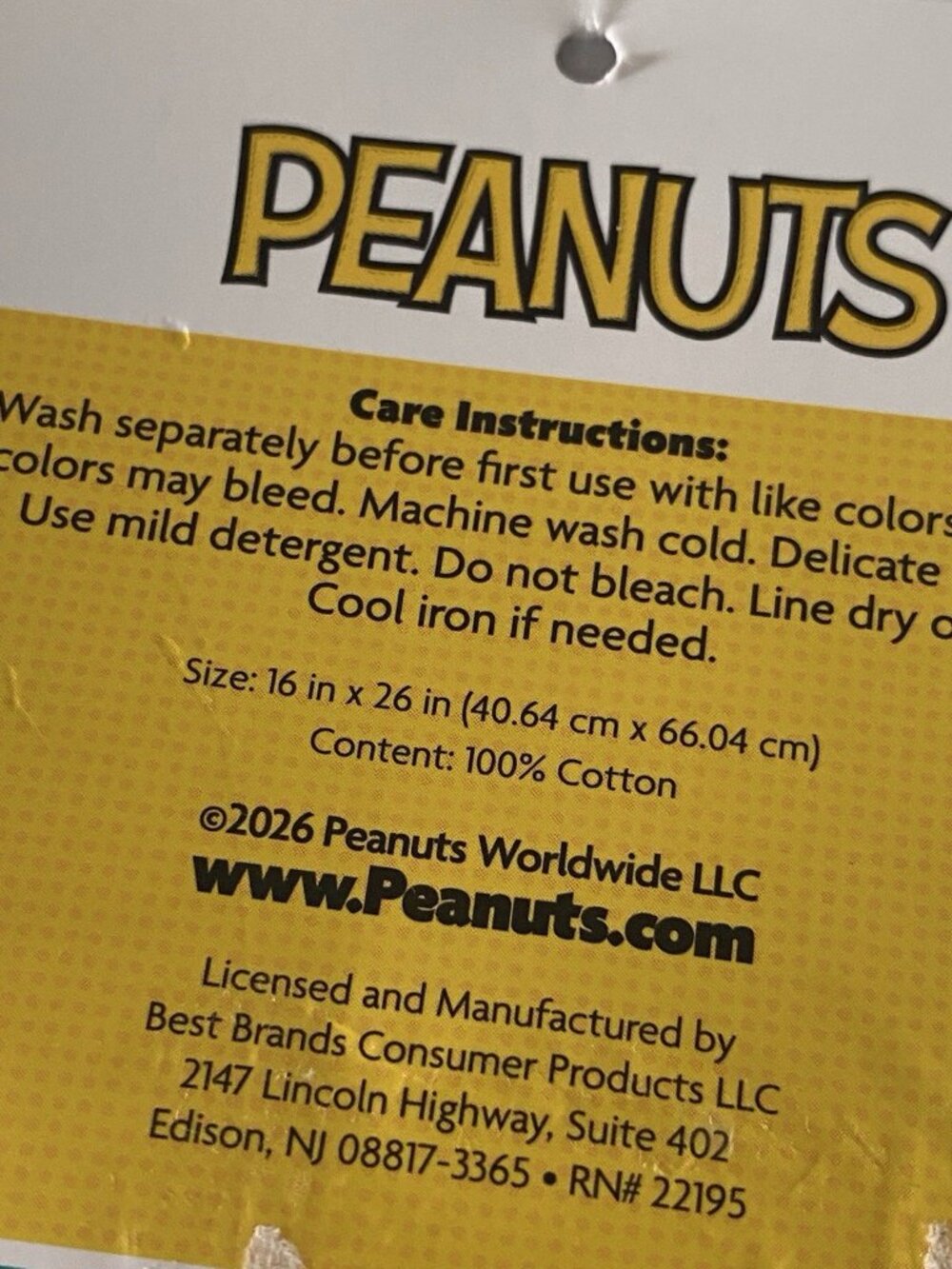 2 Pk Peanuts Snoopy Chef Cooking Cotton Kitchen Towels 16 X 26” NEW - Picture 10 of 15